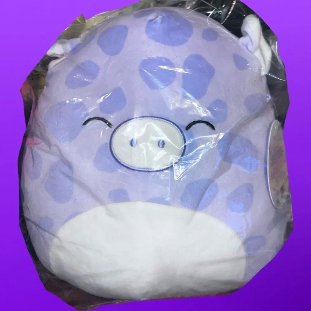 NWT Pammy the Purple Polka Dot Pig Squishmallow 11”